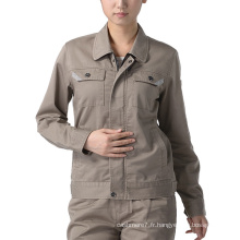 Les femmes de travail d&#39;OEM habillent l&#39;uniforme de veste de vêtements de travail de coton